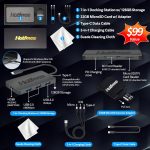 ⁦اسس لابتوب 14 انش FHD فائق الخفة، انتل بنتيوم N6000، ذاكرة RAM 4GB، تخزين 224GB (64GB eMMC + مجموعة قاعدة شحن 160GB)، بطاقة رسومات UHD، يعمل بالذكاء الاصطناعي، جاهز للكوبايلوت، عمر بطارية طويل، ويندوز⁩ - الصورة ⁦2⁩