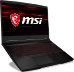 ⁦MSI لابتوب العاب GF63 رفيع 10SC-059UK FHD 60Hz 45% NTSC IPS-Level 15.6 انش (انتل i5-10300H، انفيديا جيفورس GTX1650 4GB، ذاكرة مستديمة 256GB PCIe جيل 3×4 SSD، 8GB RAM، واي فاي 6، 51 Whr) اسود⁩ - الصورة ⁦10⁩