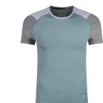 تي شيرت رياضي باكمام قصيرة للرجال من وات فلو، ضغط اساسي سريع الجفاف برقبة دائرية ضيقة للجري وصالة الالعاب الرياضية خفيف الوزن بارد جاف