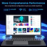 ⁦لابتوب ناكلود 17.3 انش، 4GB RAM 128GB SSD، نوت بوك I3 5005U، FHD IPS، 2 × USB 3.2، بلوتوث 4.2، واي فاي ثنائي النطاق، ذاكرة قابلة للتوسيع 512GB TF⁩ - الصورة ⁦4⁩