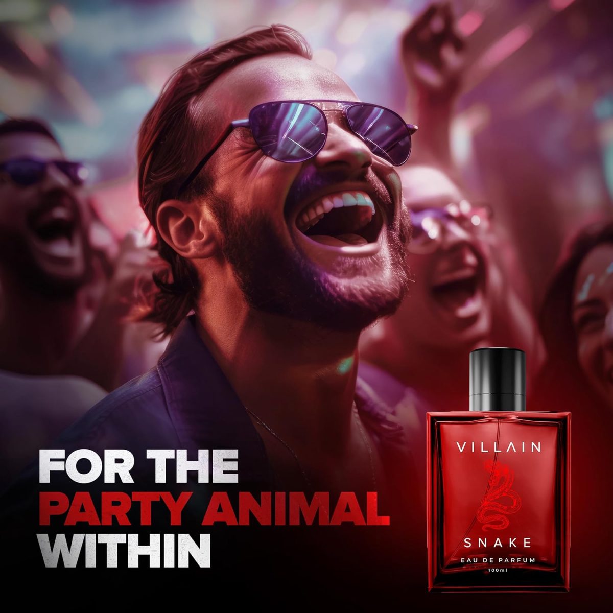 ⁦فيلين عطر سنيك للرجال او دي بارفان (او دي بارفان) - 100 مل، عطر قوي ودخاني وذكوري، خشب العنبر، طحلب السنديان، الباتشولي، نجيل الهند⁩ - الصورة ⁦7⁩