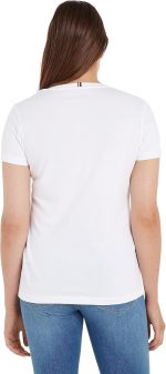 ⁦Tommy Hilfiger Women's Heritage V-Neck Knit Top⁩ - الصورة ⁦2⁩