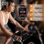 ⁦ساعات ذكية للرجال (رد/اجراء مكالمات) 2.1 الترا فيتنيس لاندرويد وايفون، متتبع لياقة بدنية مقاومة للماء مع ضغط الدم/الاجهاد/معدل ضربات القلب/النوم/اكثر من 100 وضع رياضي، ساعات للرجال⁩ - الصورة ⁦8⁩