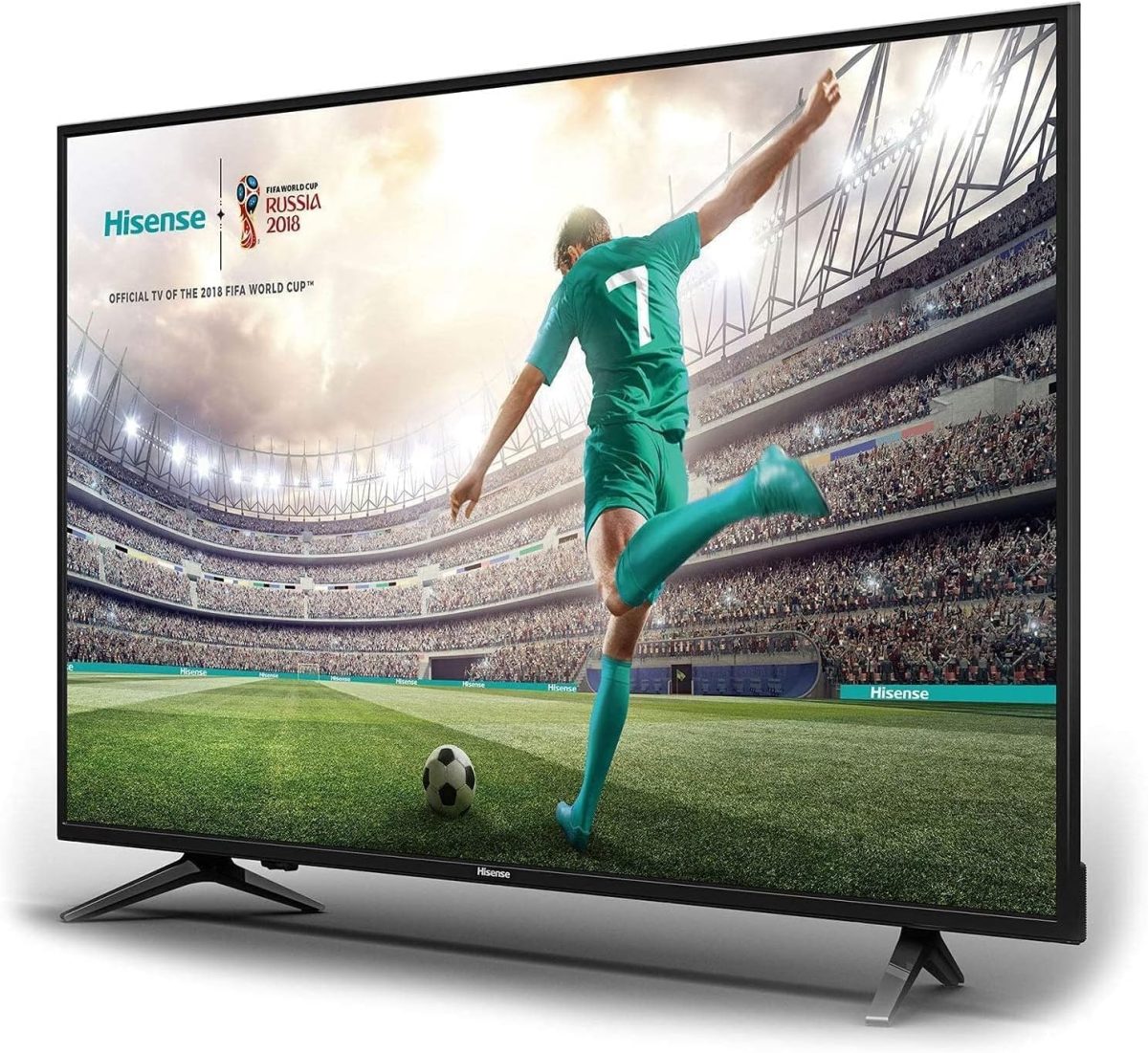 هايسينس تلفزيون ذكي 55 انش 4K UHD دولبي فيجن HDR ودي تي اس فيرتشوال اكس واليكسا وبلوتوث وواي فاي 55A61GTUK مع شريط صوت HS205 2.0 قناة 60 واط، جاهز لتلفزيون روكو، بلوتوث، HDMI، 3 اوضاع معادل