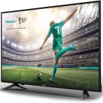 هايسينس تلفزيون ذكي 55 انش 4K UHD دولبي فيجن HDR ودي تي اس فيرتشوال اكس واليكسا وبلوتوث وواي فاي 55A61GTUK مع شريط صوت HS205 2.0 قناة 60 واط، جاهز لتلفزيون روكو، بلوتوث، HDMI، 3 اوضاع معادل
