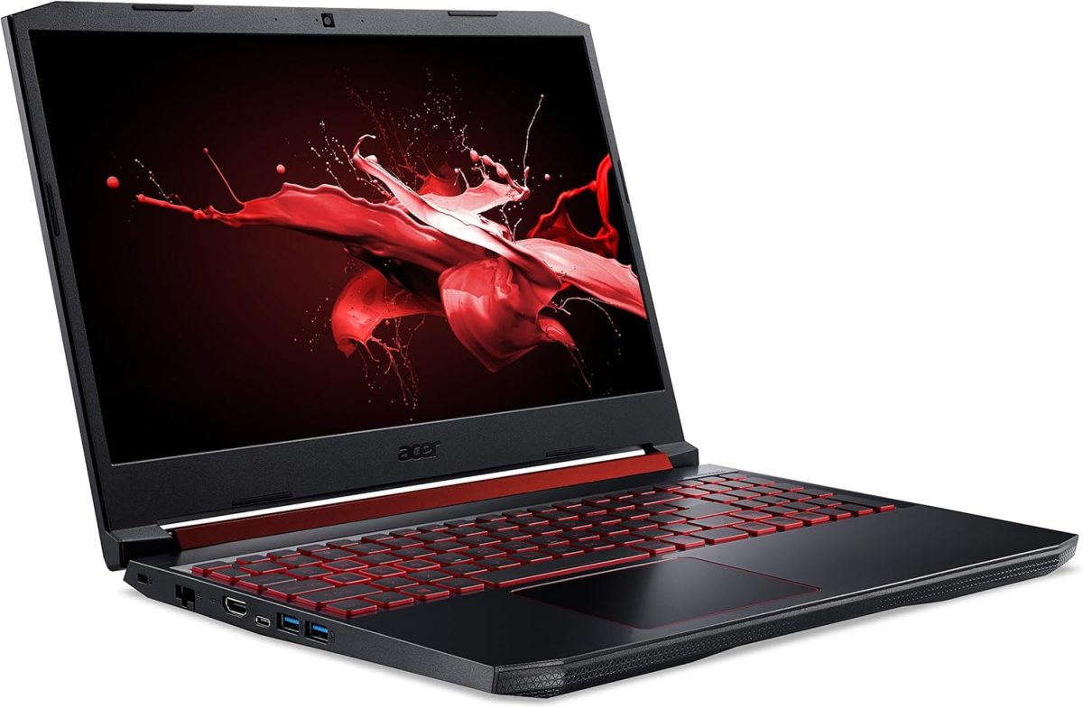 ⁦ايسر نيترو 5، انتل كور i5-9300H جيل 9، نفيديا جيفورس GTX 1650، IPS بدقة FHD 15.6 انش، DDR4 8GB، SSD بمنفذ ملحقات اضافية سريع وذاكرة مستديمة 256GB، Wi-Fi 6، كيبورد باضاءة خلفية، اليسكا، AN515-54-5812⁩ - الصورة ⁦3⁩