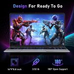 ⁦لابتوب العاب 15.6 انش من نايكلولو، ذاكرة RAM 32GB وSSD 1TB، معالج AMD رايزن 5 7430U 6C/12T (حتى 4.3Ghz)، بطاقة رسومات AMD راديون، شاشة 15.6 انش FHD 1920×1080، واي فاي 5، بلوتوث 5.0، كيبورد باضاءة⁩ - الصورة ⁦7⁩