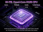 ⁦لابتوب 32GB RAM مع 1TB NVMe SSD، معالج انتل N150 رباعي النواة (حتى 3.6GHz)، شاشة 15.6 انش FHD IPS، بطارية 8000mAh، كيبورد باضاءة خلفية، كاميرا ويب للخصوصية، فتح بصمة الاصبع، ويندوز 11 برو⁩ - الصورة ⁦2⁩