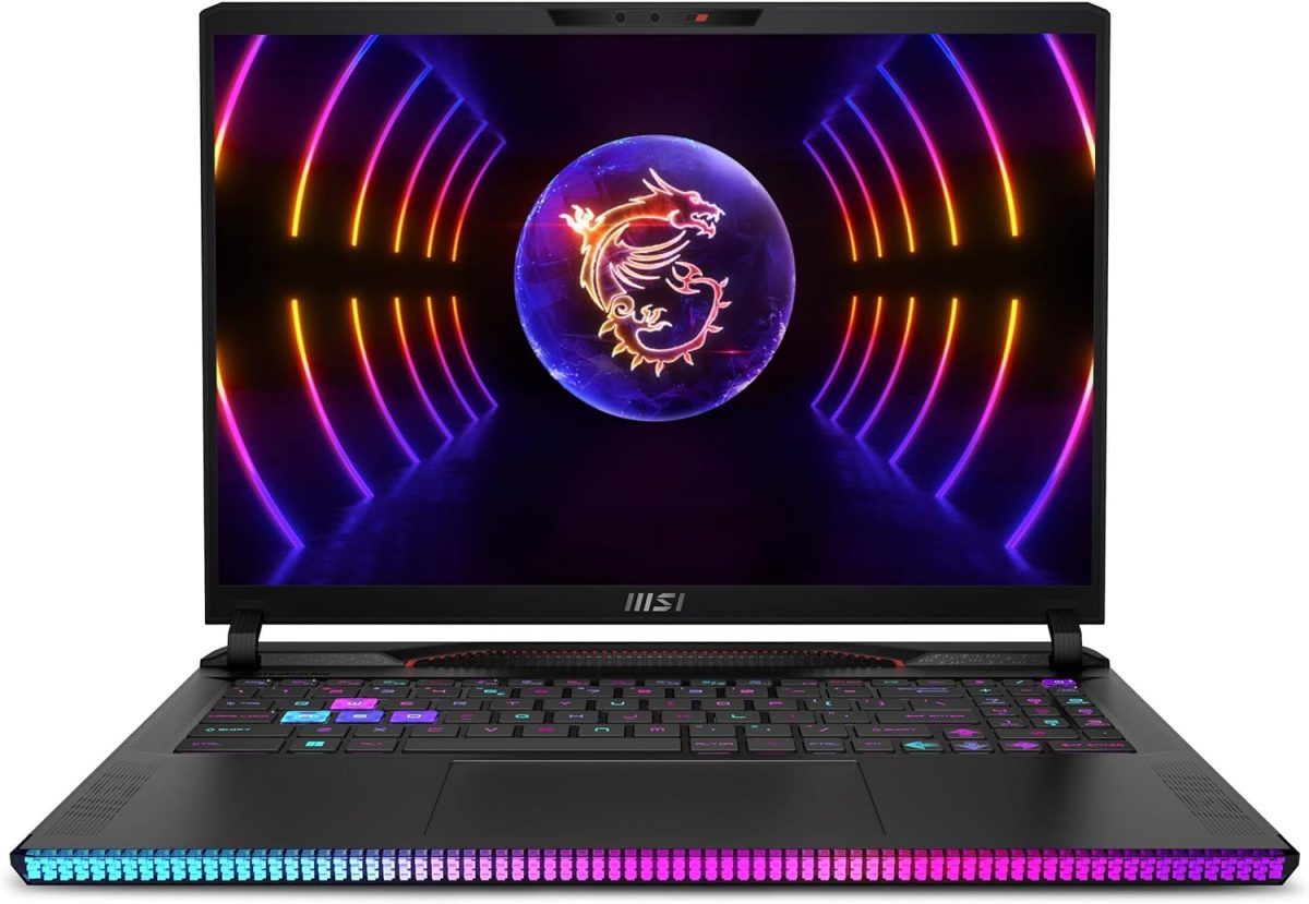 ⁦MSI لابتوب العاب رايدر GE68HX 16 انش FHD+ IPS 144Hz انتل 24 كور i9-14900HX 32GB RAM 1TB SSD جيفورس RTX 4070 اضاءة خلفية RGB ثاندربولت 4 USB-C دينوديو FHD كاميرا خصوصية بالاشعة تحت الحمراء ويندوز 11 مع⁩ - الصورة ⁦2⁩