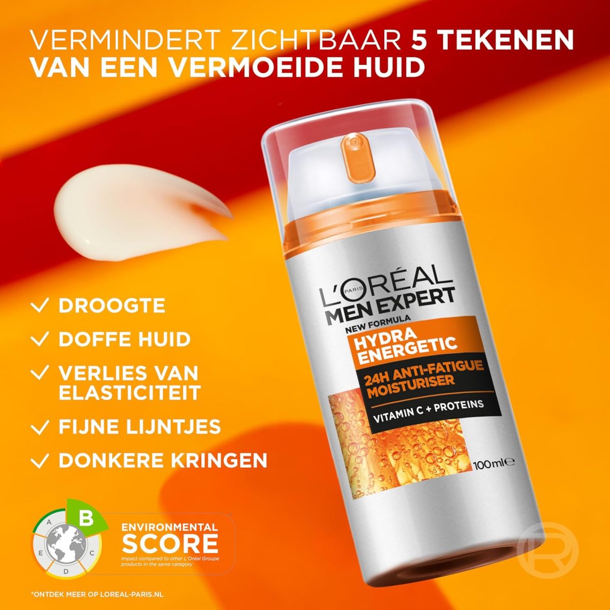 ⁦L'Oreal Men Expert Hydra Energetic Anti-Fatigue Moisturiser for Men 100 ml⁩ - الصورة ⁦9⁩