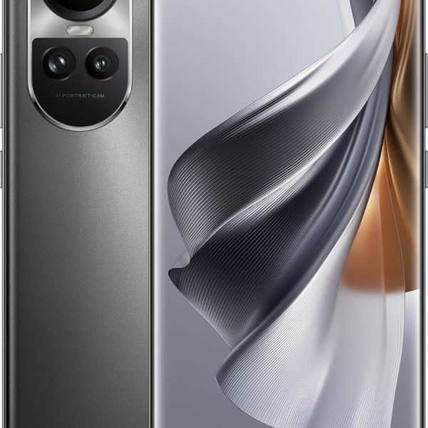 اوبو رينو 10 برو 5G 256GB 12GB رمادي فضي + سماعات اذن انكو مجانية + مكبر صوت بلوتوث + ضمان ممتد لمدة 12 شهر