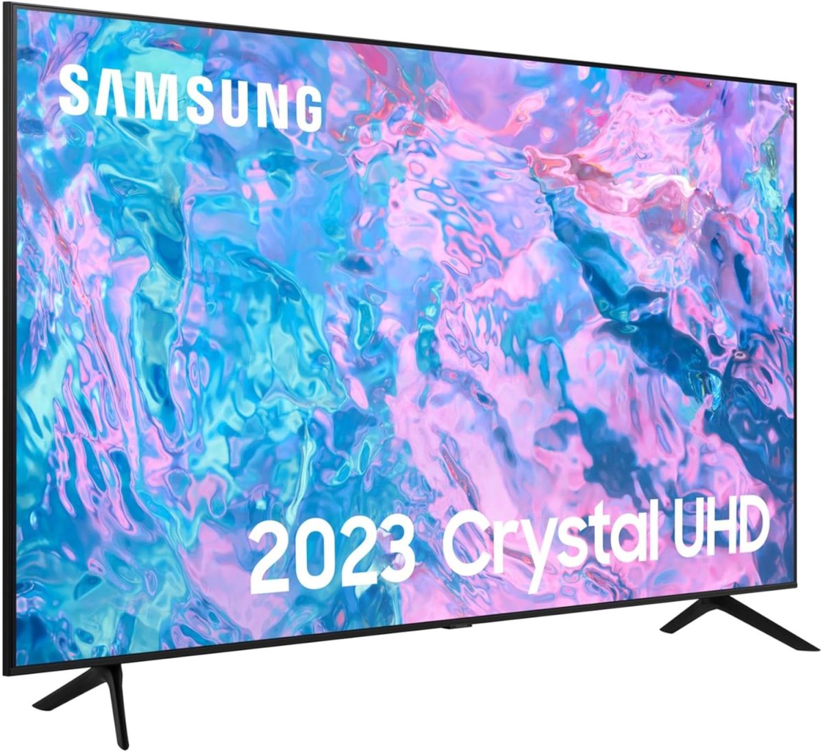 ⁦سامسونج تلفزيون ذكي CU7100 UHD HDR 65 بوصة (2023) - معالج كريستال 4 كيه، صوت تكيفي، بوركولور، موزع تلفزيون العاب مدمج، بث التلفزيون الذكي وتطبيقات مكالمات الفيديو ومحسن تباين الصور⁩ - الصورة ⁦5⁩