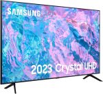 ⁦سامسونج تلفزيون ذكي CU7100 UHD HDR 65 بوصة (2023) - معالج كريستال 4 كيه، صوت تكيفي، بوركولور، موزع تلفزيون العاب مدمج، بث التلفزيون الذكي وتطبيقات مكالمات الفيديو ومحسن تباين الصور⁩ - الصورة ⁦5⁩