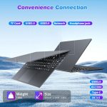 ⁦KUMNOSAL 16 Inch Laptop Computer, FHD IPS 1200p Screen, Gaming Laptop i5 (Up to 3.6GHz) for 16GB LPDDR4 RAM 512GB SSD, 180 Angle Open WiFi 5 HDMI Backlit Keyboard UHD Graphics 617 with Numeric Keypad⁩ - الصورة ⁦6⁩