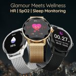 ⁦بيبل شاشة فيينا 1.25 انش HD 360×360، مكالمات بلوتوث، تصميم قطع ماسي، مراقبة صحة الانثى، مراقبة معدل ضربات القلب، مراقبة النوم، وضع رياضي متعدد، 200 مللي امبير في الساعة⁩ - الصورة ⁦9⁩