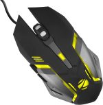 زيبرونيكس ماوس العاب ضوئي USB مع تاثير LED من زيب-ترانسفورمر-ام (اسود)