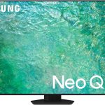 سامسونج تلفزيون ذكي نيو كيو ال اي دي، 55 بوصة، اسود تيتان، معالج كوانتوم عصبي 4K، تصميم نيو سليم، او تي اس، QA55QN85C - 2023 - اصدار عالمي