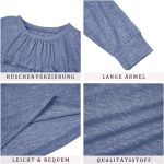 ⁦Girls' T-shirts, tunic, ruffles, long-sleeved shirts, leisure, loose tops, cute children's soft blouse⁩ - الصورة ⁦6⁩