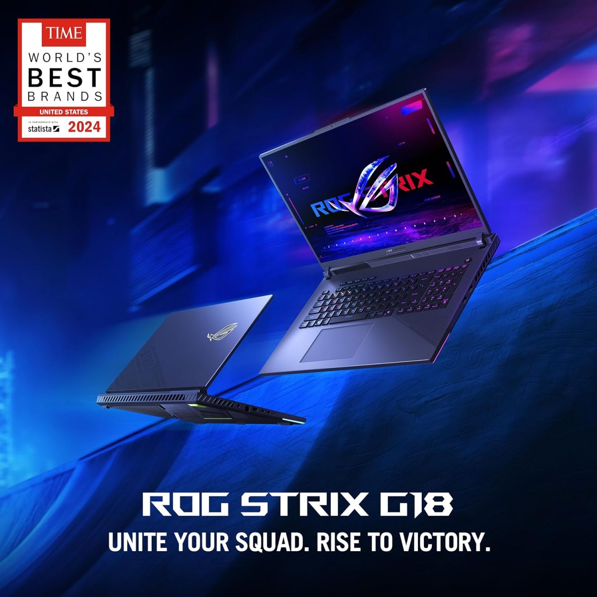 ⁦اسس, لابتوب العاب روج ستريكس G18 G815LW-S9033W، انتل كور الترا 9 275HX/32GB/1TB PCIE G4 SSD/انفيديا RTX5080/16GB GDDR7/ويندوز 11 هوم/18/كيبورد انجليزي-عربي/رمادي⁩ - الصورة ⁦2⁩