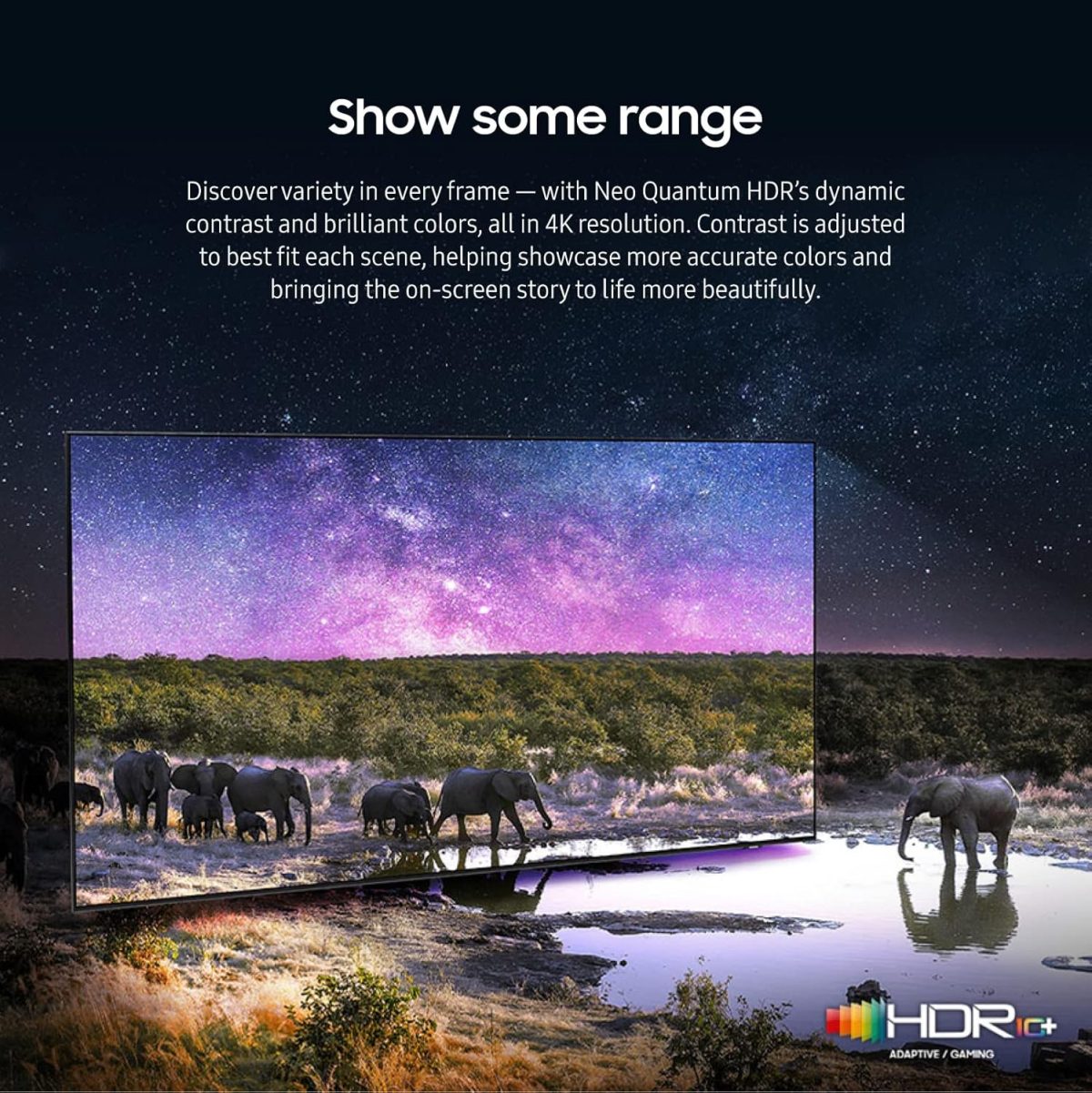 ⁦سامسونج تلفزيون ذكي نيو كيو ال اي دي، 55 بوصة، اسود تيتان، معالج كوانتوم عصبي 4K، تصميم نيو سليم، او تي اس، QA55QN85C - 2023 - اصدار عالمي⁩ - الصورة ⁦5⁩