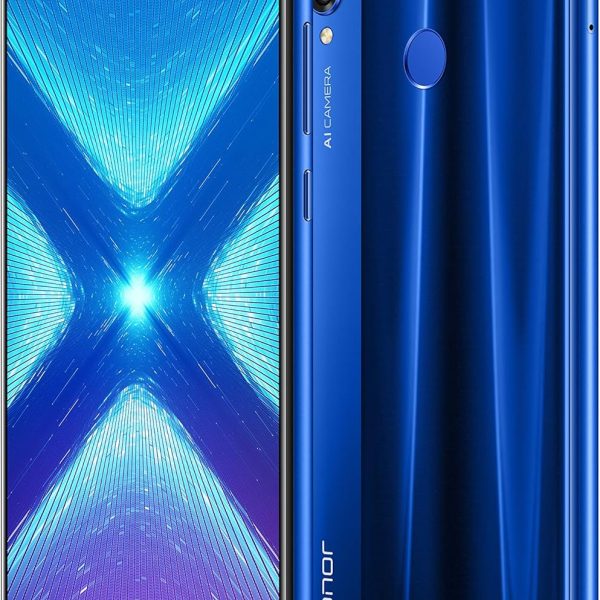 اونر هاتف ذكي 8X ثنائي شرائح الاتصال 64GB (جي اس ام فقط | بدون سي دي ام ايه) (جي اس ام فقط | بدون سي دي ام ايه) هاتف ذكي 4G/LTE مفتوح من المصنع - ازرق