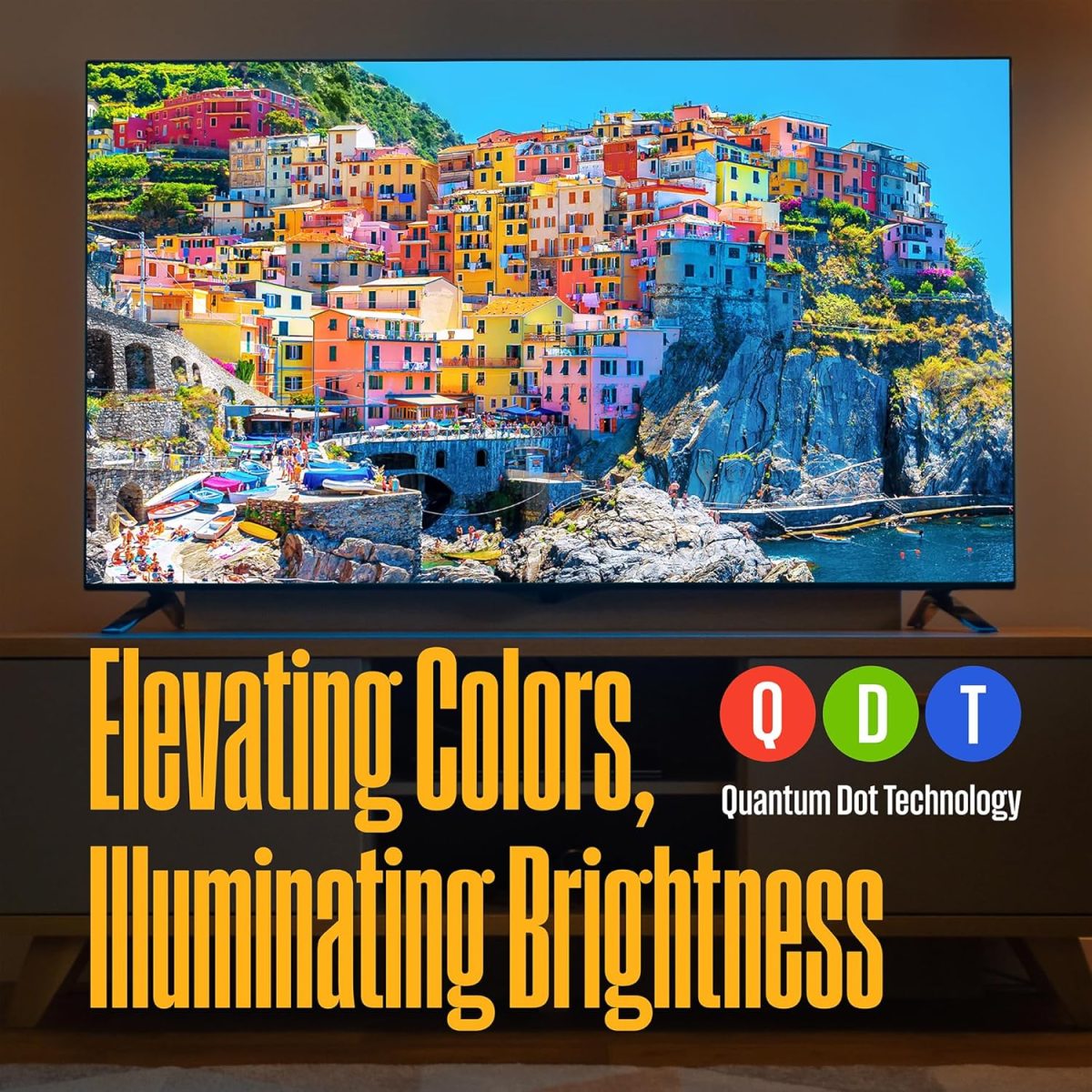 ⁦وستنجهاوس تلفزيون كيو ليد روكو من ايدجليس - تلفزيون ذكي 43 بوصة، 4K UHD مع HDR 10+، دولبي فيجن، اتصال واي فاي وتطبيق جوال، شاشة مسطحة متوافق مع ابل هوم كيت واليكسا ومساعد جوجل⁩ - الصورة ⁦8⁩