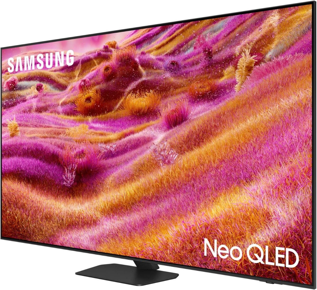 ⁦سامسونج تلفزيون نيو QLED 55 بوصة، QN90F، 4K، LED صغير، معالج NQ4 AI الجيل الثالث، ترقية 4K بالذكاء الاصطناعي، خال من الوهج، نيو كوانتوم HDR+، سامسونج Vision AI (2025 - نسخة الامارات العربية المتحدة)⁩ - الصورة ⁦2⁩