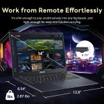 ⁦اسس لابتوب 14 انش FHD فائق الخفة، انتل بنتيوم N6000، ذاكرة RAM 4GB، تخزين 224GB (64GB eMMC + مجموعة قاعدة شحن 160GB)، بطاقة رسومات UHD، يعمل بالذكاء الاصطناعي، جاهز للكوبايلوت، عمر بطارية طويل، ويندوز⁩ - الصورة ⁦7⁩
