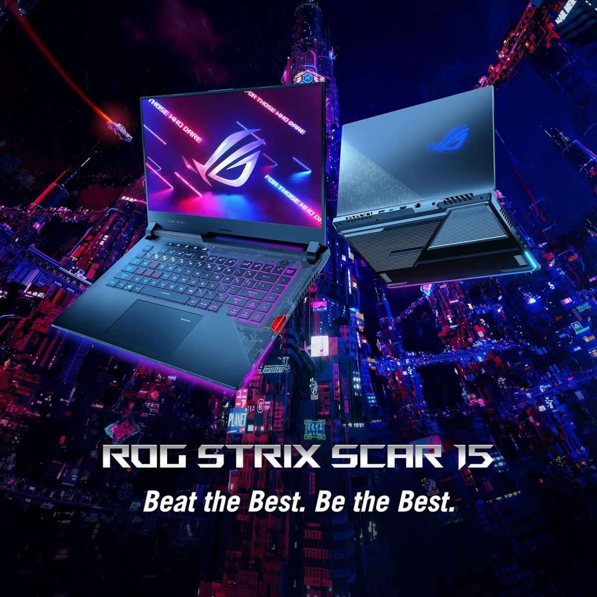 ⁦اسس لابتوب العاب روج ستريكس 15، شاشة 15.6 انش 300Hz 3ms FHD IPS، AMD رايزن 9 5900HX، 32GB DDR4 SDRAM، 1TB SSD، نفيديا جيفورس RTX 3080، كيبورد ميكانيكي بصري RGB لكل مفتاح، ويندوز 11 هوم⁩ - الصورة ⁦2⁩