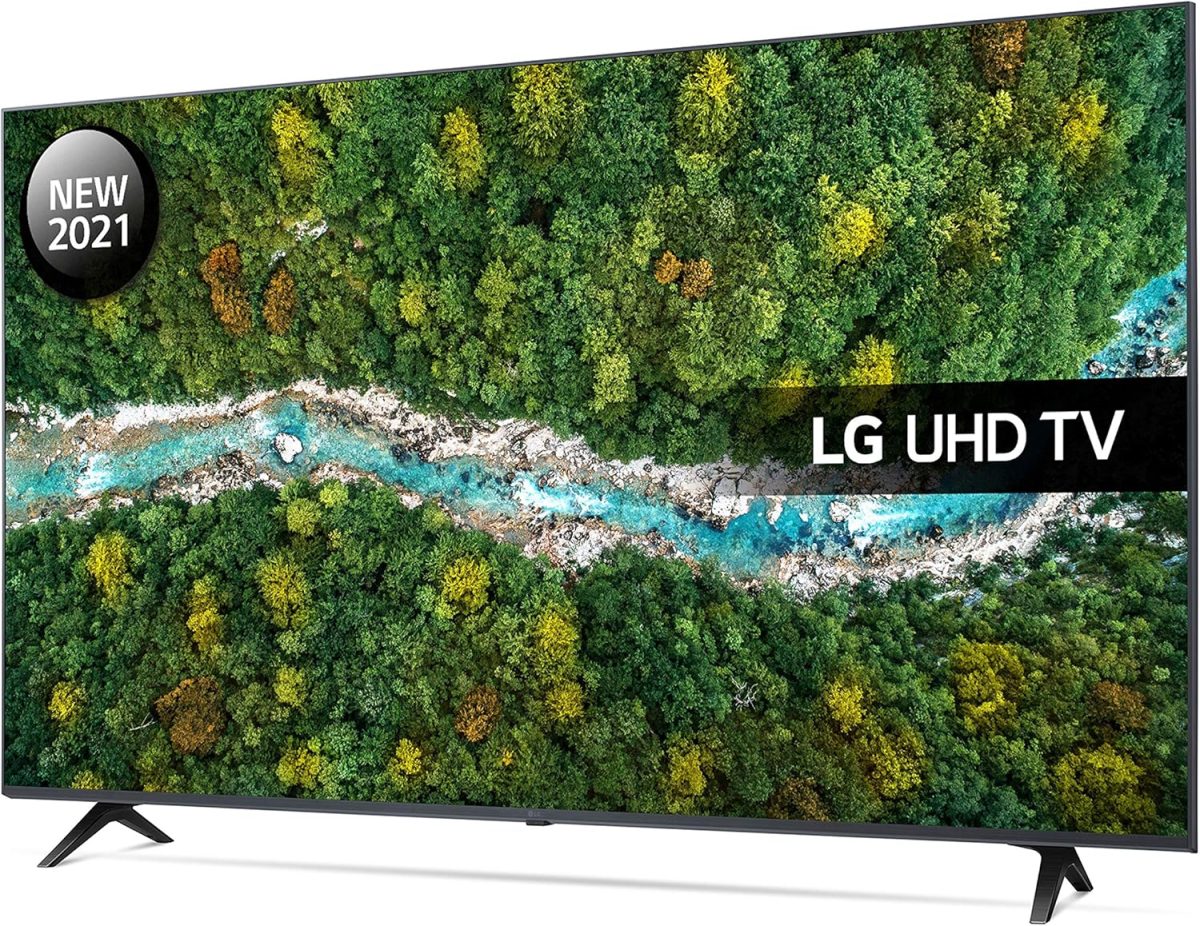 ⁦LG تلفزيون ذكي 50UP77006LB 50 بوصة 4K UHD HDR LED (موديل 2021) مع فري فيو بلاي، برايم فيديو، نتفليكس، ديزني+، مساعد جوجل ومتوافق مع اليكسا (مجدد)⁩ - الصورة ⁦2⁩
