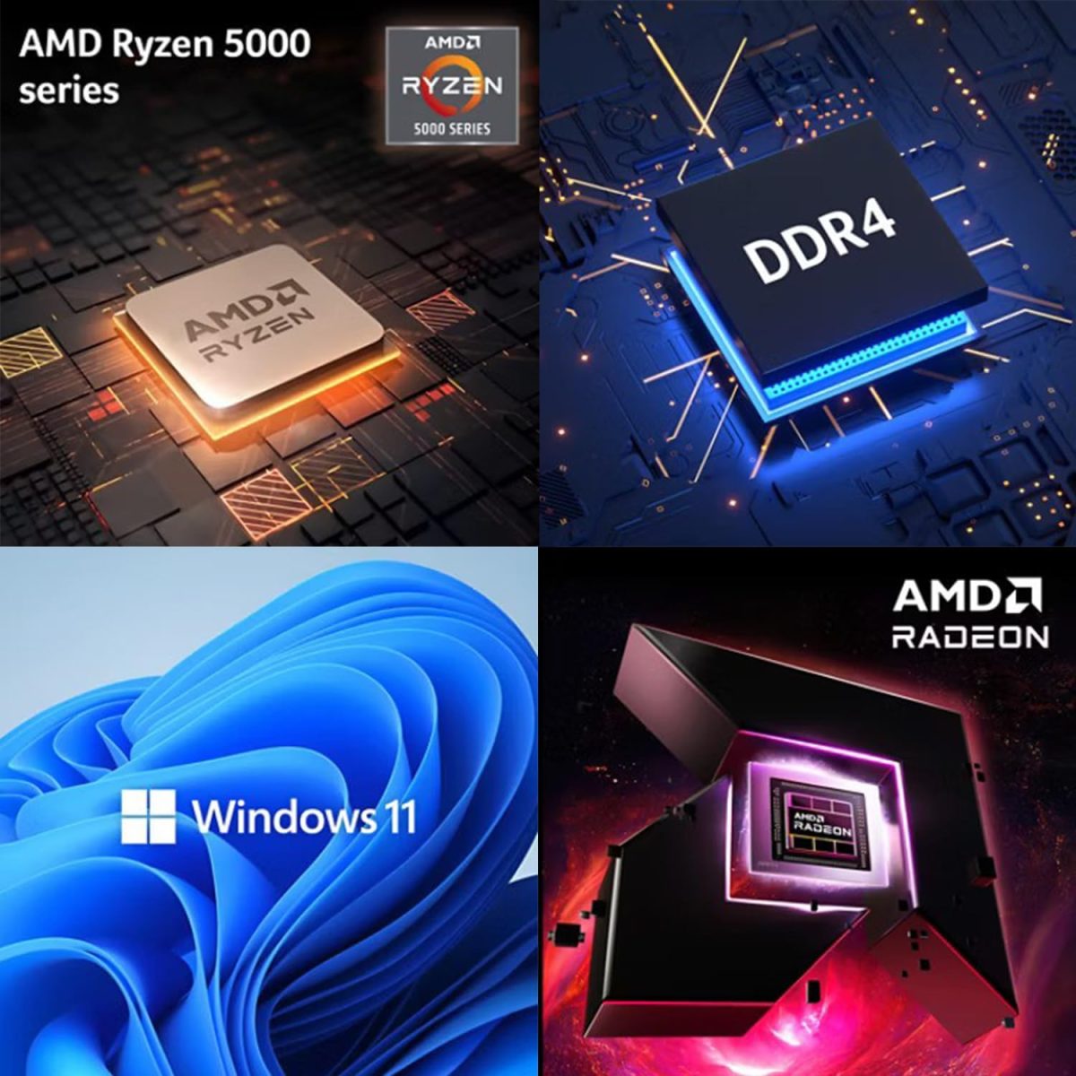 ⁦acer Aspire 3 Laptop | 15.6" FHD (1920 x 1080) Display | 8-Core AMD Ryzen 7-5700U | AMD Radeon | 32GB RAM | 1TB SSD (512GB PCIe SSD withHP P500 512GB Portable SSD) | WiFi-6 | Windows 11 Home⁩ - الصورة ⁦2⁩