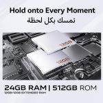 ⁦فيفو V40 لايت 5G (فضي تيتانيوم فضي، ذاكرة RAM 12GB، 512GB) | شاشة AMOLED 120Hz | كاميرا سيلفي 32MP | بطارية 5000Ah | IP64 - اصدار الشرق الاوسط⁩ - الصورة ⁦5⁩
