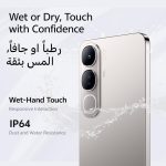 ⁦فيفو V40 لايت 5G (فضي تيتانيوم فضي، ذاكرة RAM 12GB، 512GB) | شاشة AMOLED 120Hz | كاميرا سيلفي 32MP | بطارية 5000Ah | IP64 - اصدار الشرق الاوسط⁩ - الصورة ⁦14⁩