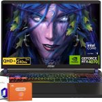 MSI لابتوب العاب فيكتور 16 HX AI 400، شاشة 16 انش QHD+ LCD 240Hz، انفيديا RTX 5080 16GB GDDR7، انتل الترا 9 275HX، ثاندربولت 5، 32GB DDR5، 2TB SSD، ويندوز 11 برو، اوفيس برو لايف تايم