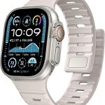 متوافق مع سوار ساعة ابل 38/40/41/42/44/45/46/49 ملم، سوار رياضي مغناطيسي من السيليكون لساعة ابل سلسلة 10 9 الترا 2 اس اي 8 7 6 5 4 3 1