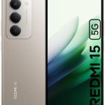 جوال ريدمي 15 5G ثنائي شرائح الاتصال بذاكرة رام 8 جيجابايت وذاكرة داخلية 256 جيجابايت - اصدار عالمي - رمادي تيتان