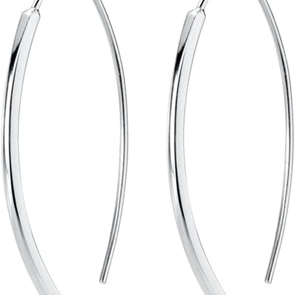 SLUYNZ 925 Sterling Silber Einfdler Ohrringe fr Damen Mdchen Tropfen Ohrringe Creolen Ohrhnger Hngend Ohrringe