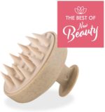 ⁦Hair Washing and Mohani Scalp Massage Brush with Soft Silicone Bristles and Wheat Straw | Scalp Massager for Hair Growth Promote | Head Massage Brush Against Dandruff | Green Hair Massage Brush⁩ - الصورة ⁦6⁩