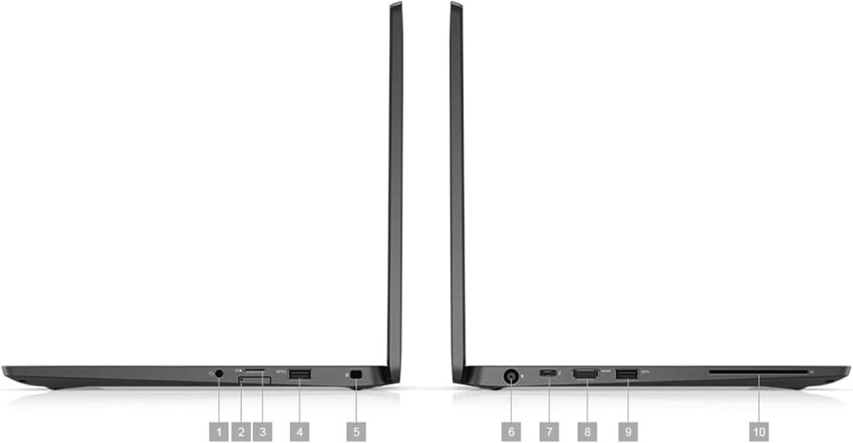 ⁦كمبيوتر محمول لاتيتيود 7400 2019 14 انش اي سي i5 8e جيل i5-8265U رباعي النواة 3.9 جيجاهرتز 512 جو اس اس دي، ذاكرة رام 16 جو، 1920 × 1080 FHD، ويندوز 10 برو (مجدد)⁩ - الصورة ⁦2⁩