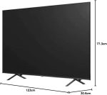 ⁦هايسينس تلفزيون ذكي U6H (55 بوصة) 4K HDR10+ وكوانتوم دوت ULED مع يوتيوب ونتفليكس وبرايم فيديو فيدا وصوت فيدا (2022 جديد)، اسود⁩ - الصورة ⁦2⁩