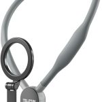 تيليسن حامل جوال مغناطيسي من °، حامل لصور السيلفي بوف/مدونة الفيديو، حامل رقبة للجوال بدون استخدام اليدين، حامل على الصدر لتسجيل الفيديو لجوالات ايفون 15 14 13 12 اندرويد (رمادي)