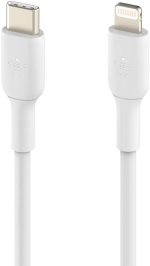 ⁦كيبل شحن USB من نوع سي الى لايتننج كيبل من بيلكن (كيبل شحن سريع لجوال ايفون 14 13 12 والاصدارات الاحدث)، معتمد من ابل (لون أبيض، طول 1 متر)⁩ - الصورة ⁦5⁩