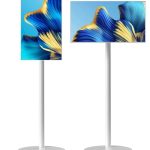 شاشة ارضية محمولة من تاكتيك مع حامل قابل للتعديل، شاشة LCD تعمل باللمس مقاس 22 انش