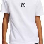 تي شيرت جينز كارل لاغرفيلد للرجال من كارل لاغرفيلد جينز بقصة عادية واكمام قصيرة ولوجو