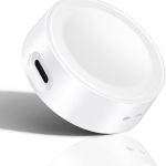 قاعدة شحن USB C لساعة سامسونج جالكسي 7/6/5/4/3/FE/الترا، قاعدة شحن مطورة لساعة جالكسي 6 كلاسيك/5 برو/4 كلاسيك، شاحن فقط (ابيض)