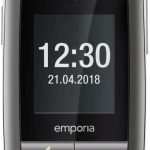 امبوريا ون | هاتف خلوي كبير | موبايل قابل للطي بدون عقد | موبايل مع زر مكالمة طوارئ | شاشة 2.4 بوصة | رمادي فضائي، رمادي/فضي