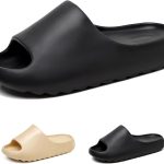 شبشب بوسادة للنساء والرجال من اتش اس تي تي جي اس ار، مصنوع من مادة ايفا مضاد للانزلاق، فائق النعومة، مريح وسريع الجفاف، صنادل صيفية خفيفة الوزن للتدليك والمنتجعات الصحية للبالغين للاستخدام الداخلي