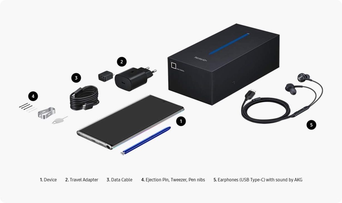 ⁦Samsung Galaxy Note 1010, Dual SIM 512GB 12GB RAM 4G LTE (UAE Version) - Aura Glow⁩ - الصورة ⁦6⁩