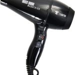 بايلوت مجفف شعر بوس 6000 من تكنويليترا، صنع في ايطاليا، مجفف شعر شديد التحمل، للاستخدام الاحترافي للصالونات والمنزل (اسود)