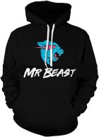 xiangzhai 3D Mr Beast Lightning Cat Hoodies for Women and Men